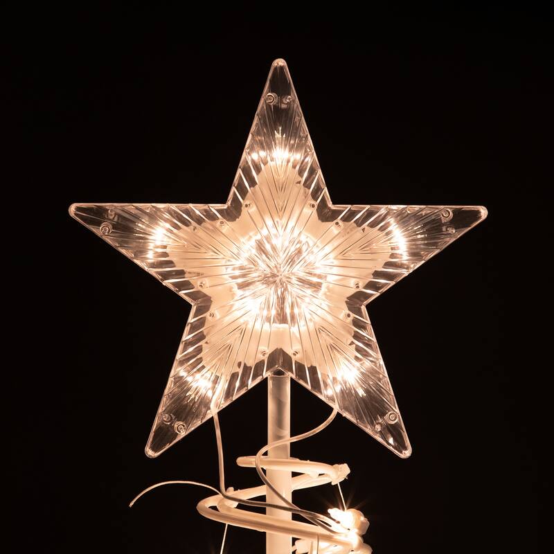 Set of 2 Lighted Outdoor Spiral Christmas Cone Trees 4' 6'