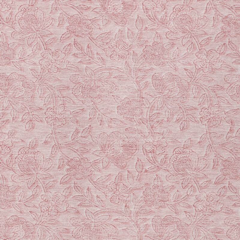 HomeRoots Floral Transitional Rectangle Outdoor Rug