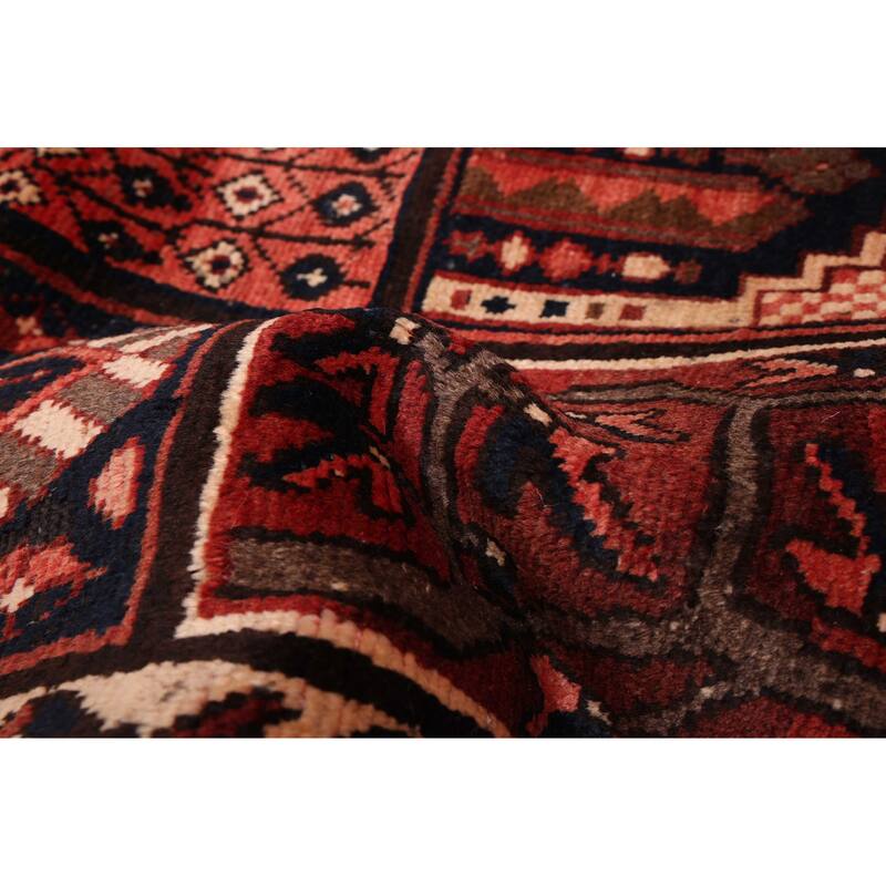 ECARPETGALLERY Hand-knotted Kayseri Vintage Dark Red Wool Rug - 6'4 x 9'6