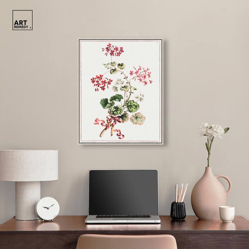 Carlet Variegated Geranium 1801 Canvas by Art Remedy