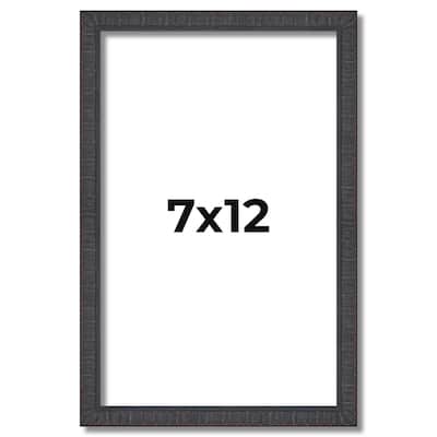 7x12 Frame Brown Solid Wood Picture Frame - Complete Modern Photo