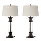preview thumbnail 25 of 26, JONATHAN Y Stevens 32" Metal/Glass LED Table Lamp, Bronze (Set of 2)