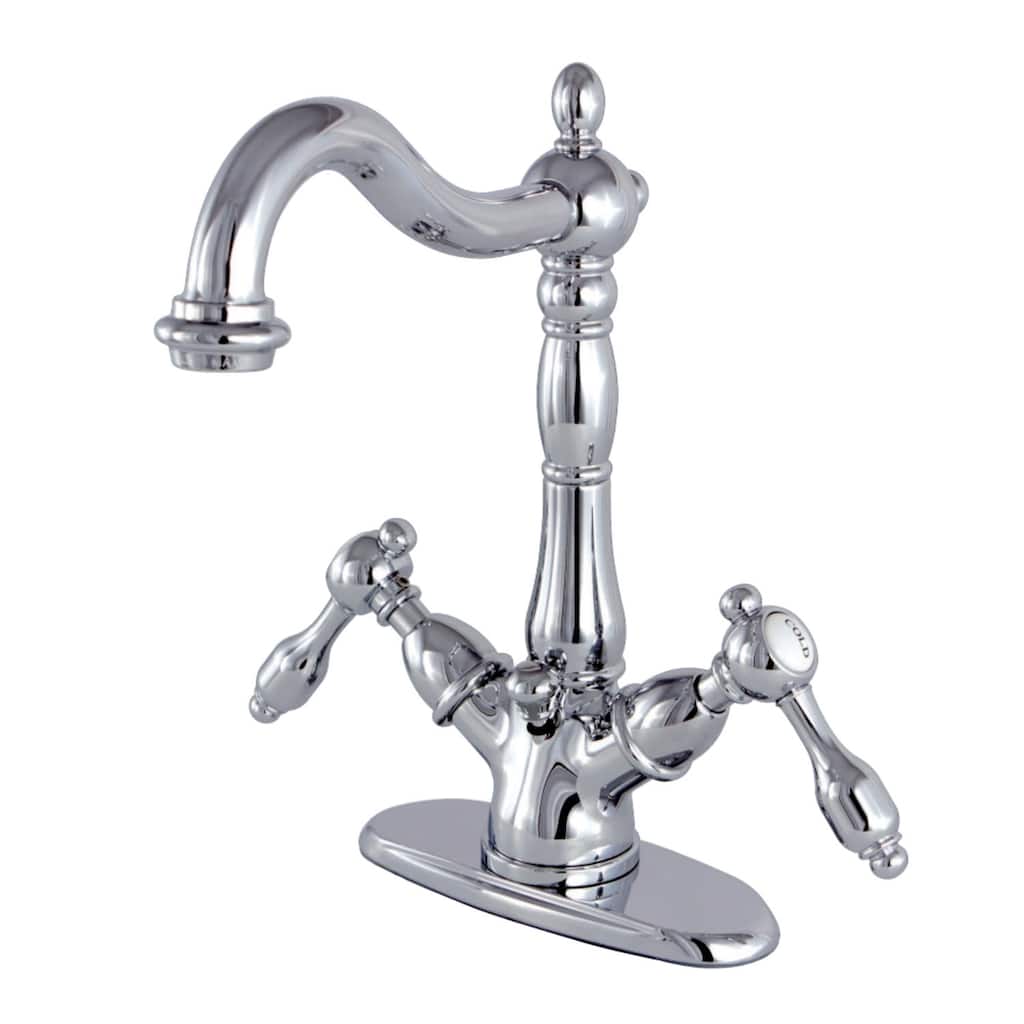 Kingston Brass Tudor Centerset Bathroom Faucet - Free Pop-Up Drain