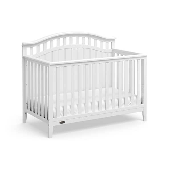 Shop Graco Harper 4 In 1 Convertible Crib White Easily Converts To Toddler Bed Day Bed Or Full Bed Overstock 28110389