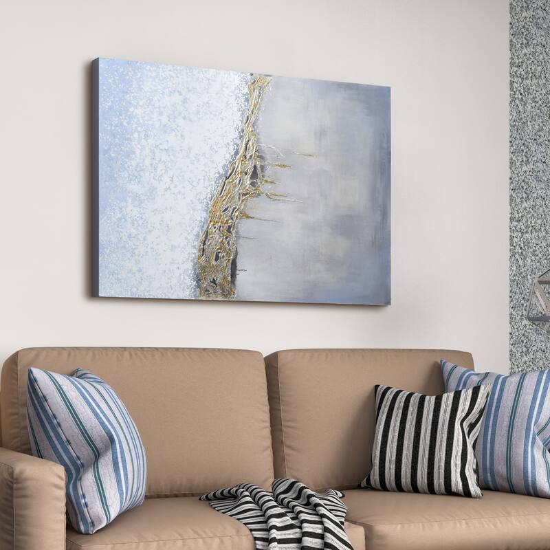 Golden Summer Textured Metallic Hand Painted Wall Art by Martin Edwards