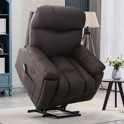 Super Soft And Large Power Lift Recliner Chair with Massage and Heat