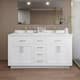 Option White / White Quartz Top / Brushed Gold Hardware