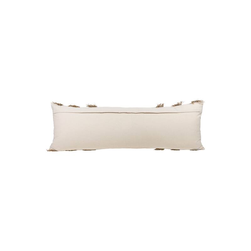 Foreside Home & Garden Tan Outer Striped Filled Pillow
