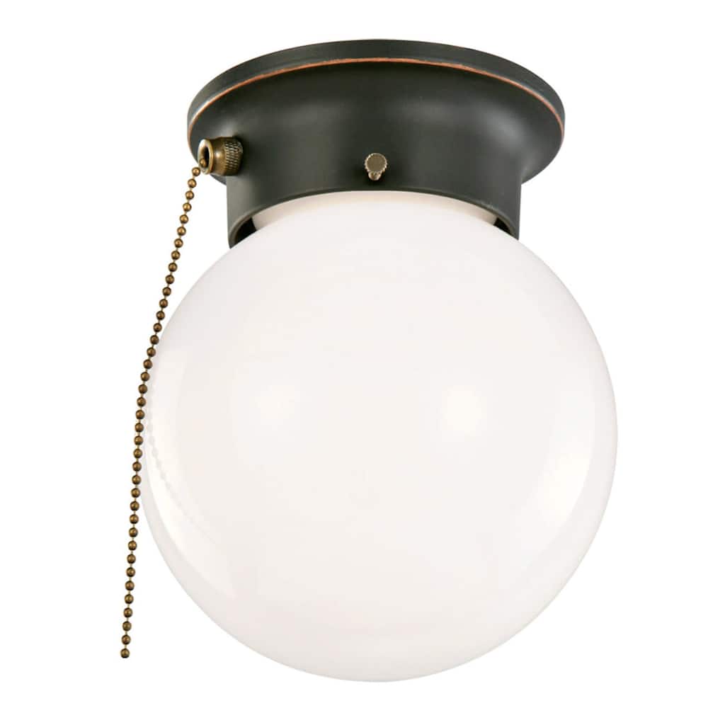 Design House 589275-ORB 6" Wide Flush Mount Globe Ceiling Fixture