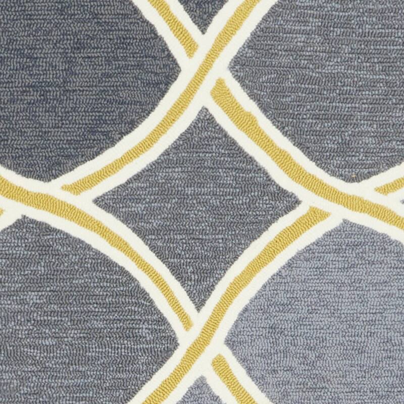 Alexander Home Capri Modern Trellis Hand-hooked Indoor/ Outdoor Rug