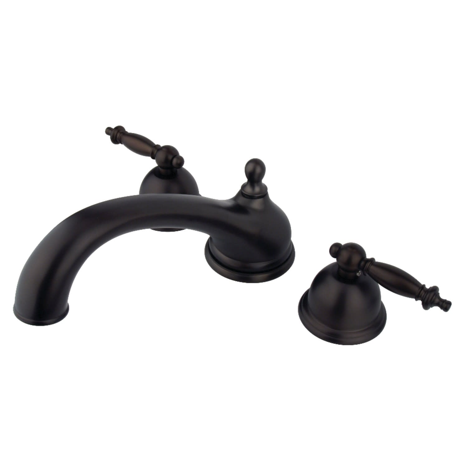 Kingston Brass Vintage Widespread Deck Mounted Roman Tub Filler with