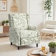 preview thumbnail 84 of 91, Linen Manual Upholstered Recliner with Wood Legs
