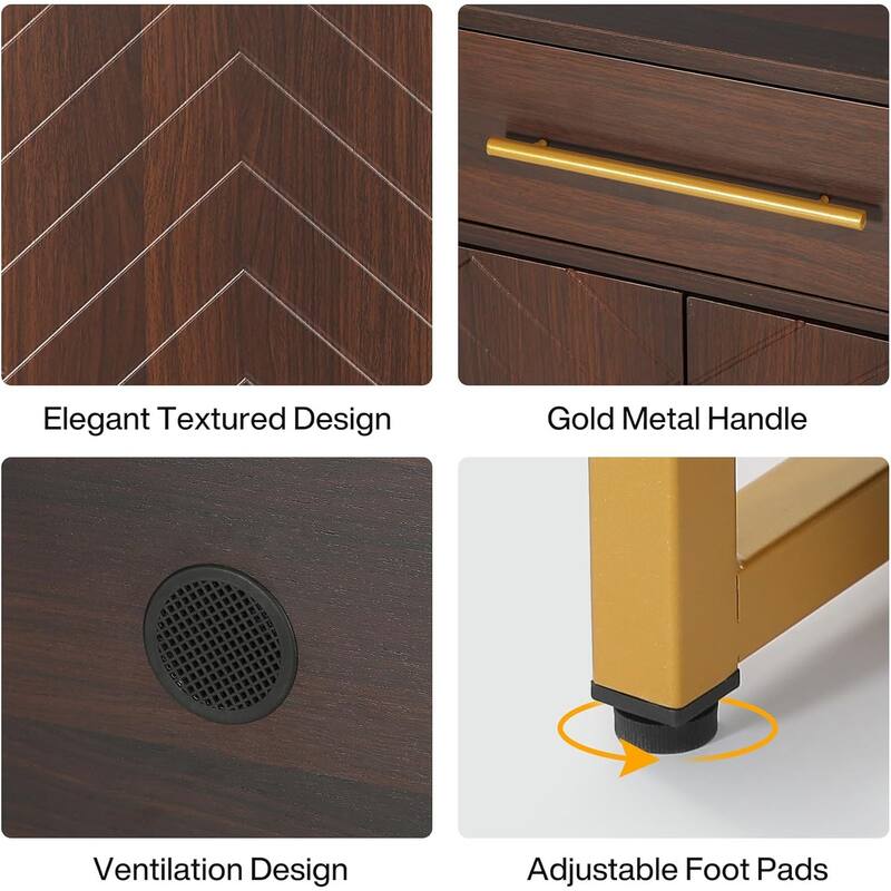 5-Tier Dark Brown Wooden Shoe Cabinet with Drawer and Holds 20 Pairs for Hallway and Living Room - 15.75”D x 31.5”W x 39.37”H