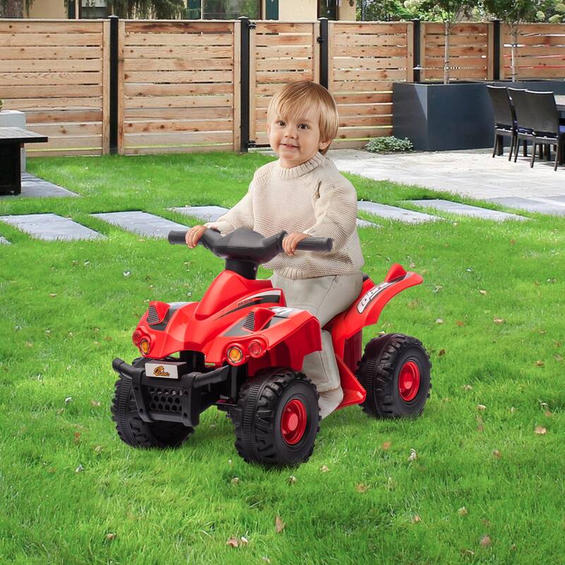 Battery-Powered 6V ATV Ride On Car for Boys and Girls Ages 2-6 with Music, Speed Control, and Adventure Fun for Boys and Girls