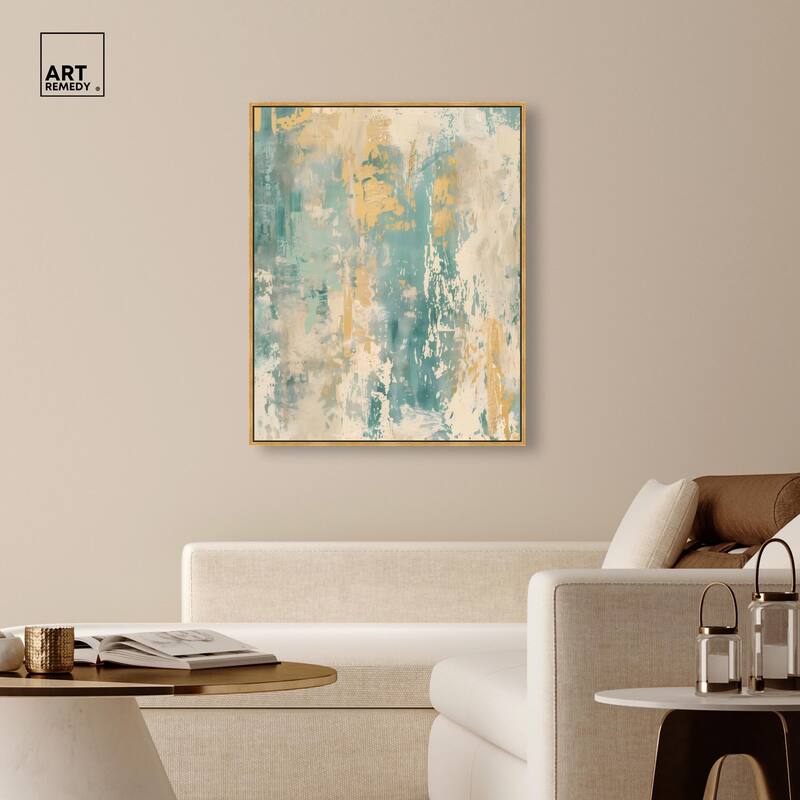 Minted Ivory II Canvas by Art Remedy