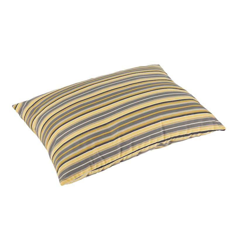 Sorra Home Sunbrella Outdoor Knife Edge Floor Pillow Single - Foster Metallic