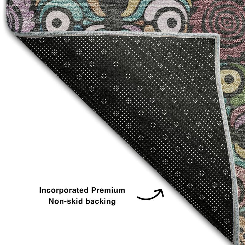 Premium Washable Super Soft Mosaic Panel Mayfield Rug