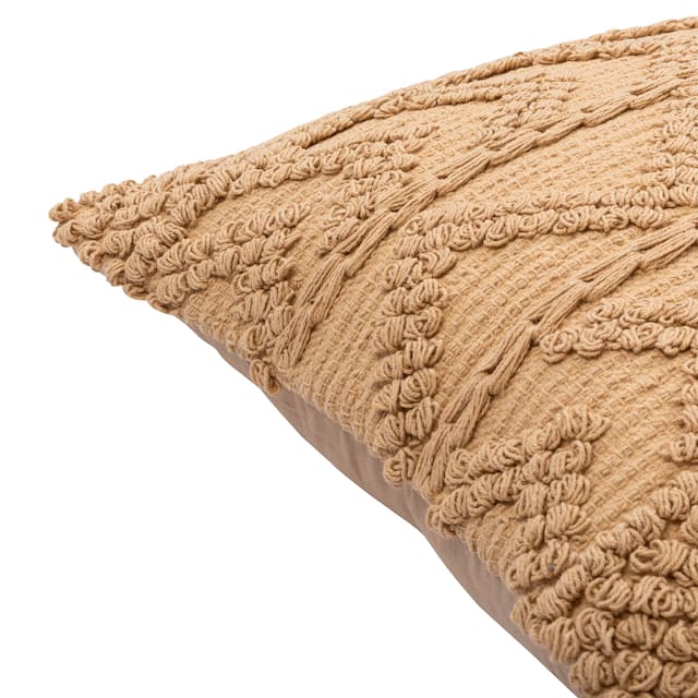 Nadra Textured Chevron Bohemian Pillow