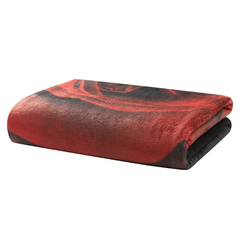 Roses Photoreal Microplush Throw