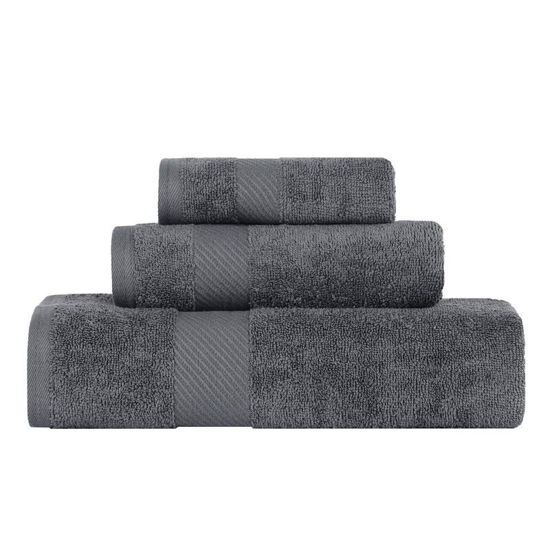 Luxury Egyptian Cotton Solid 3 Piece Bath Towel Set by Superior
