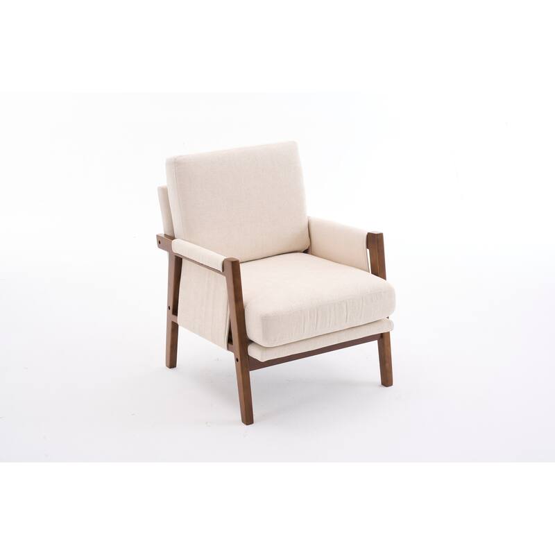 Mid-Century Modern Accent Chairs ,Modern Accent Chair,Chair with Soft Waist Cushion,Ergonomic Lounge Chairs