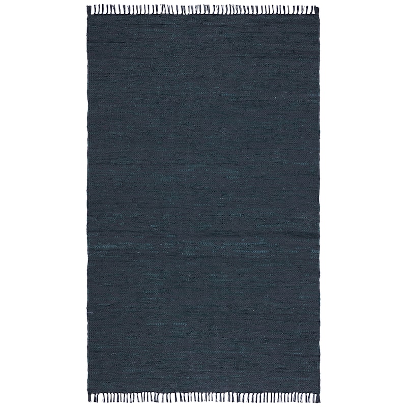 SAFAVIEH Vintage Leather Cindie Flatweave Rug with Fringe