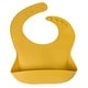 preview thumbnail 10 of 10, Apricot Silicone Baby Bib Mustard