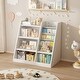preview thumbnail 1 of 3, Children's bookshelf bookcase, toy storage and organizing cabinet for playroom bedroom nursery kindergarten White