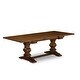 preview thumbnail 3 of 35, Dining Set Included Rectangular Table and Parson Chairs - Distressed Jacobean Finish (Finish & Pieces Option)