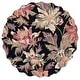 preview thumbnail 62 of 62, SAFAVIEH Handmade Blossom Ragnhild French Country Floral Wool Rug 4' Round - Black/Plum