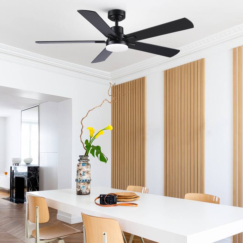 Modern Ceiling Fan Light with Lighting and Remote Control, Adjustable Fan Speed for Bedroom and Living Room