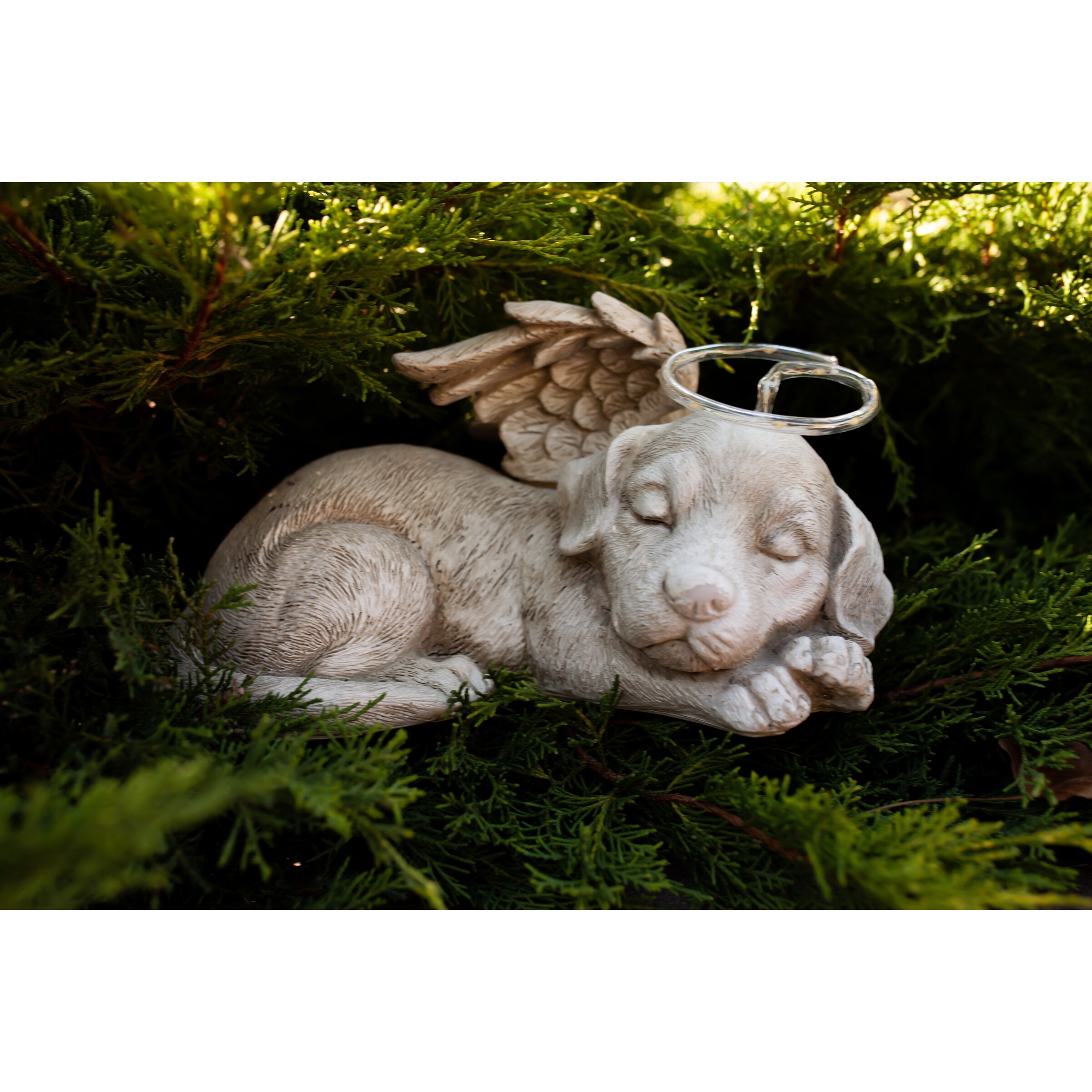 dog memorial solar light