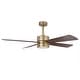 preview thumbnail 27 of 39, 52" Black/ Distressed Brass Smart Dimmable RGB Ceiling Fan with Remote and App Control