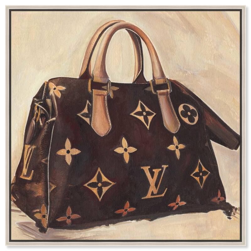 Doll Memories Majestic Monogram Canvas by Art Remedy - Silver - 24" x 24"