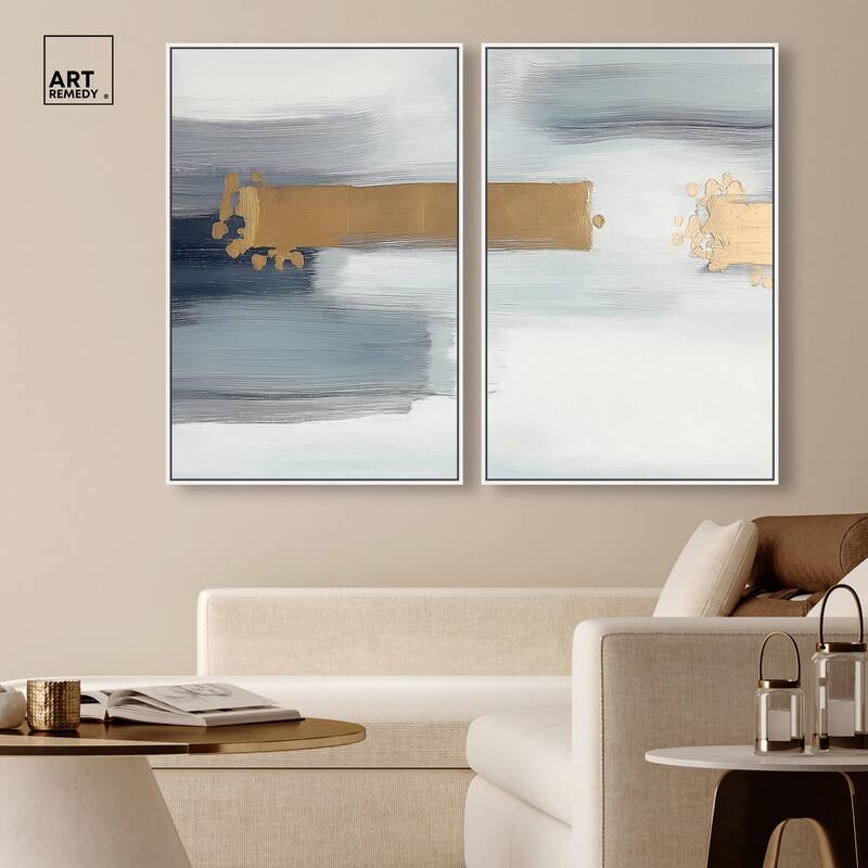 Azure Horizon III Canvas Set of 2 by Art Remedy