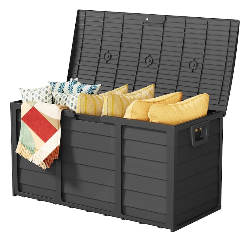 75 Gallon Outdoor Patio Durable Resin Storage Deck Box