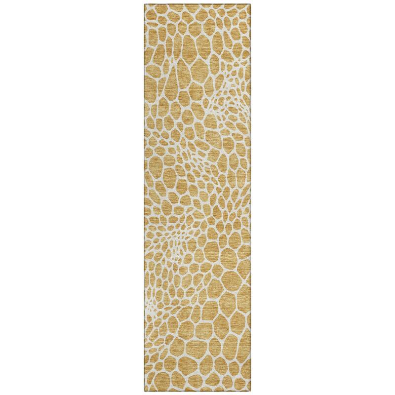Machine Washable Indoor/ Outdoor Chantille Animal Print Rug