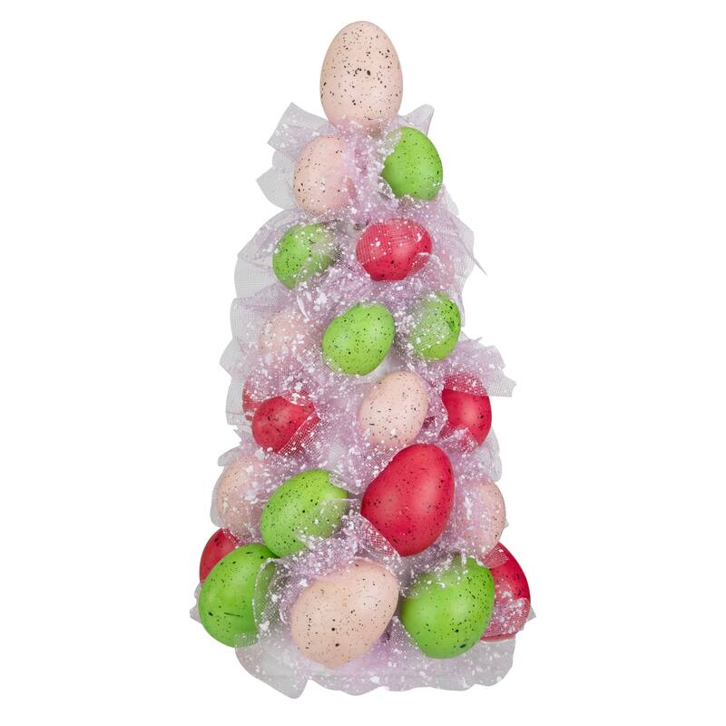 3-Piece Speckled Easter Egg Tree, Ball and Wreath Set