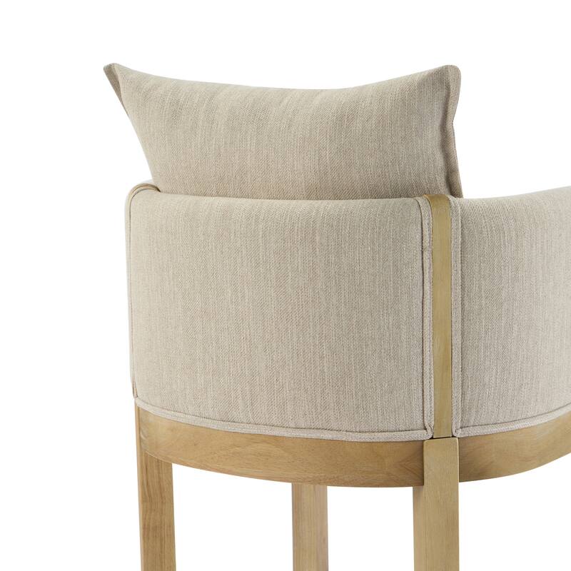 Christopher Knight Home - Callahan Linen Upholstered Dining Chair with Armrests