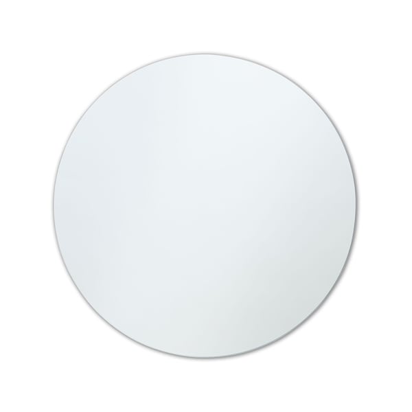 Frameless Polished Edge Round Wall Mirror - Clear. Opens flyout.