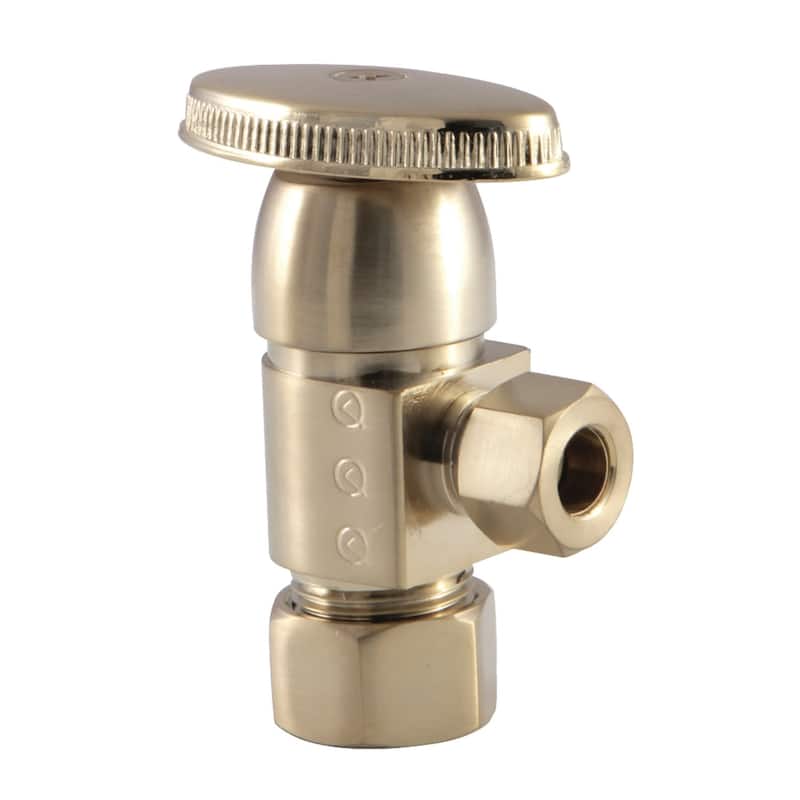 Kingston Brass Americana Anti-Seize Deluxe Quarter Turn Ceramic Disc - Brushed Brass