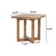 preview thumbnail 3 of 6, Hamel Outdoor Acacia Wood Square Side Table by Christopher Knight Home