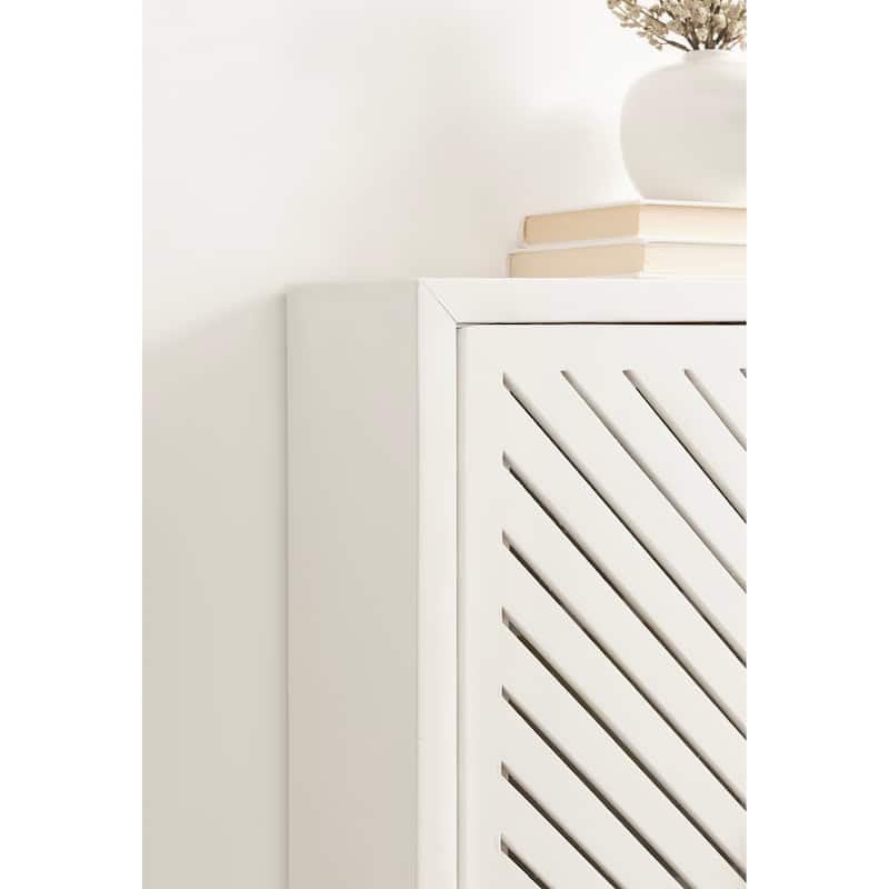 Kate and Laurel Mezzeta Tall 2-Door Bath Cabinet