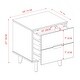 preview thumbnail 25 of 52, Middlebrook Mid-Century Solid Wood 2-Drawer Nightstand Black