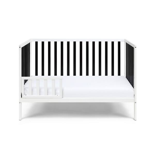 slide 2 of 7, Deux Remi Island Crib White/Black White