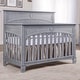 preview thumbnail 10 of 8, Evolur Santa Fe Storm Grey 5-in-1 Convertible Crib