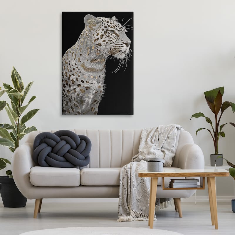 Stupell Elegant Glam Leopard Spots Canvas Wall Art Design By Sasha