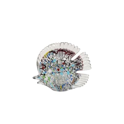Glass Blow Fish Figure Figurine