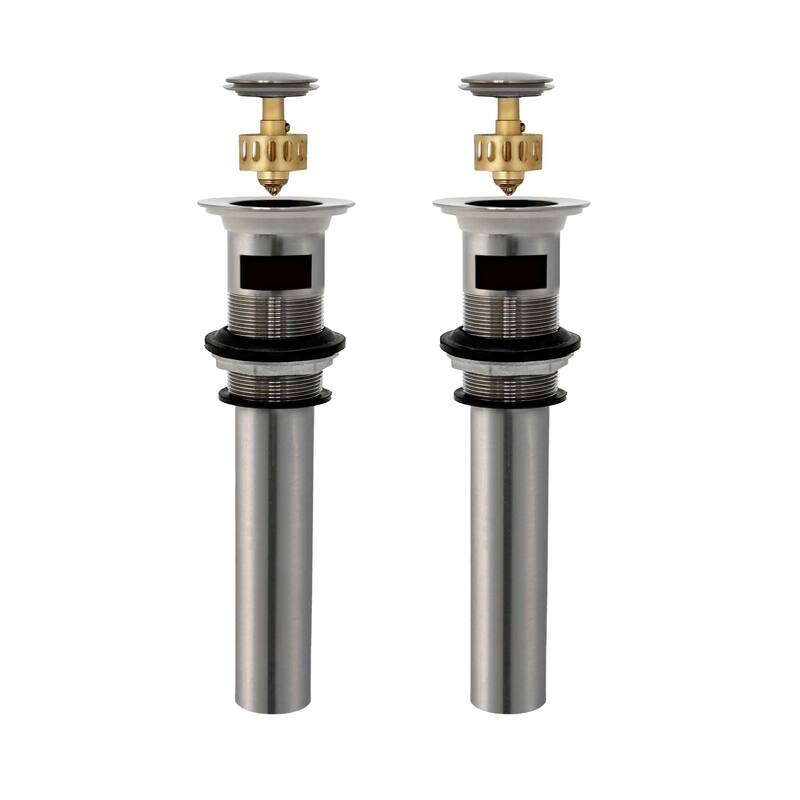 STYLISH Pop-Up Bathroom Sink Drain with Overflow (Set of Two)