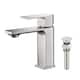 Option Brushed Nickel W/ Pop Up Drain